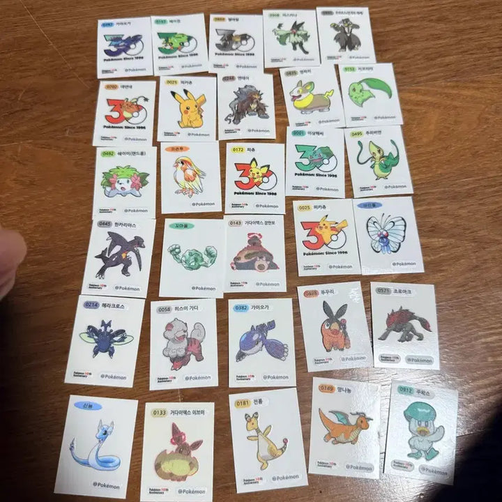 [BUNJANG] Pokemon Stickers (109 pcs) / 포켓몬스티커 109장 팔아요