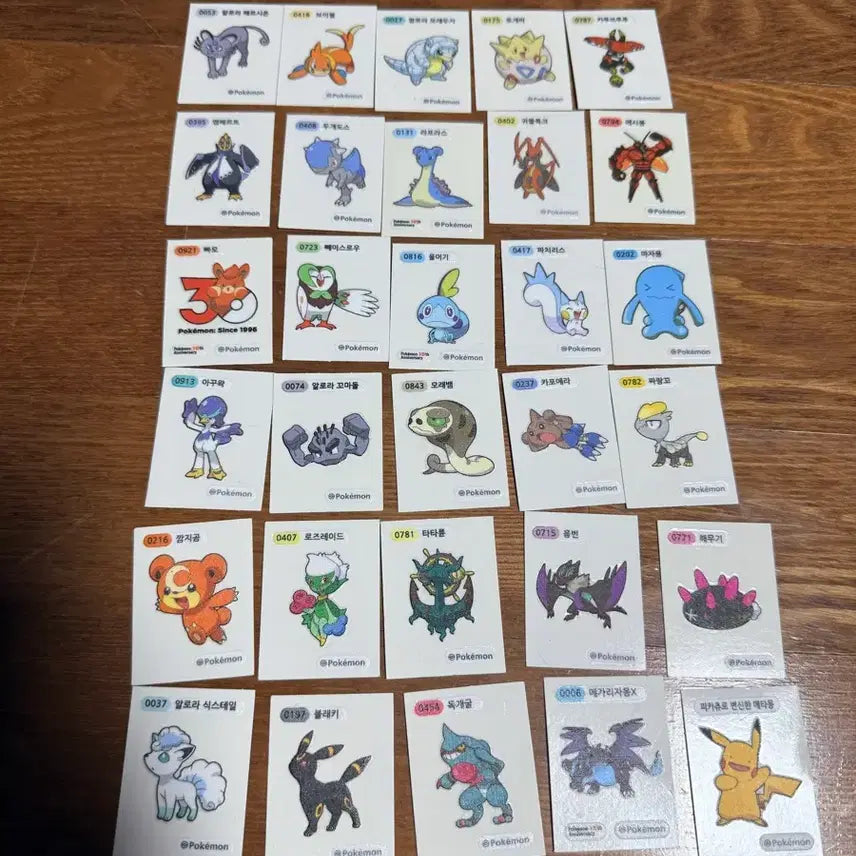 [BUNJANG] Pokemon Stickers (109 pcs) / 포켓몬스티커 109장 팔아요