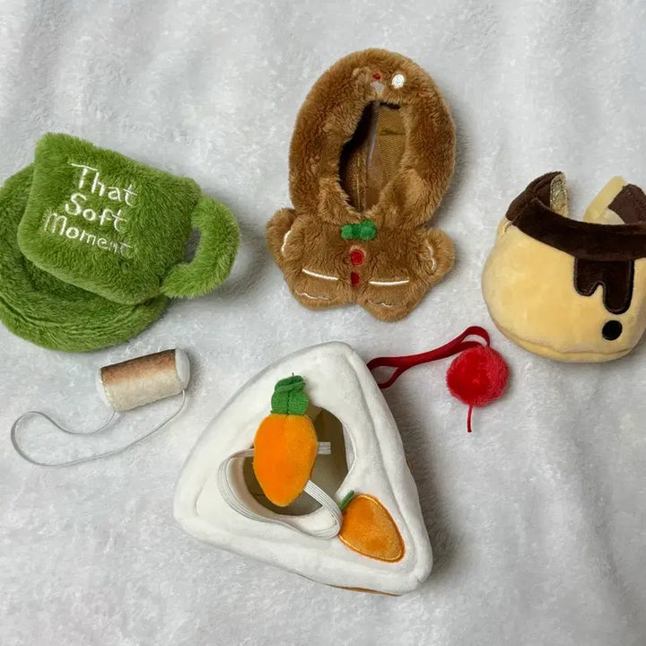[BUNJANG] Bundle Set 10cm Tor Doll Clothes - Ginger Cookie, Coffee Cup, Carrot Cake, Pudding / 일괄) tor 인형옷 10cm 진저쿠키 커피잔 당근케이크 푸딩 솜옷