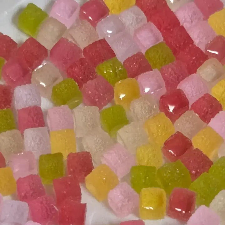 [BUNJANG] Cube Jelly Candy Miniature Charms Toppings (100 pcs) / 큐브 젤리 사탕 캔디 미니어처 파츠 토핑 100개