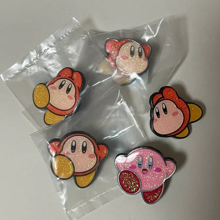 [BUNJANG] Kirby &amp; Waddle Dee Badge Bundle Set / 커비, 웨이들디 뱃지