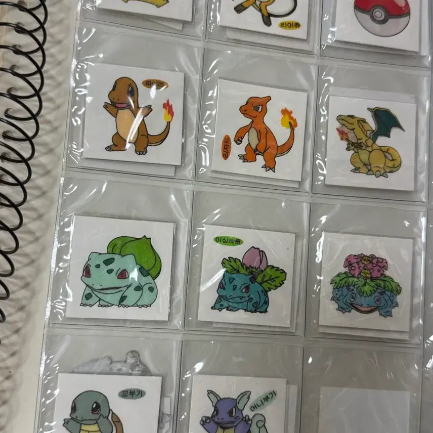 [BUNJANG] Vintage Pokemon Stickers Bundle Set / 구버전 포켓몬 띠부씰 일괄