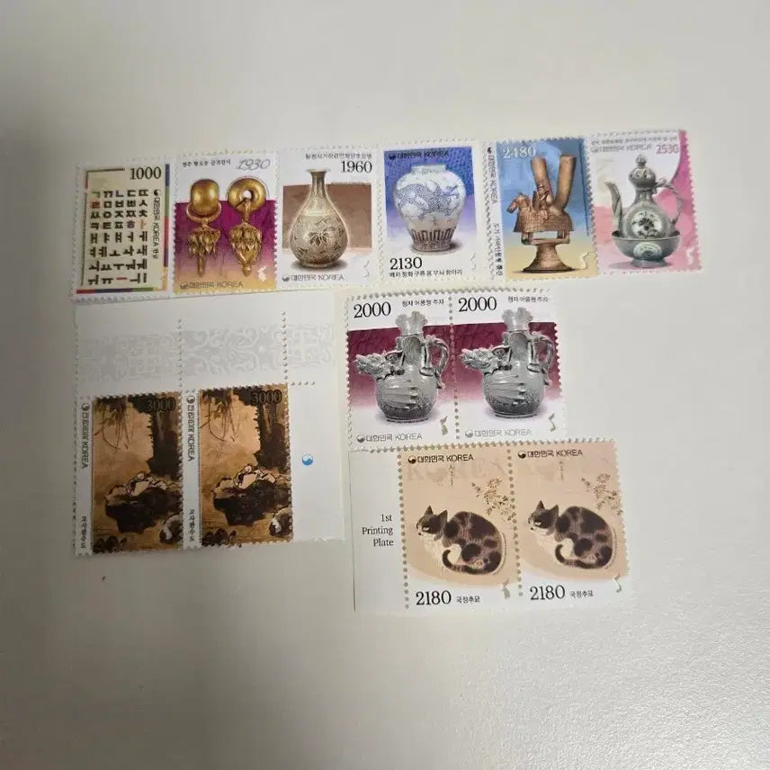 [BUNJANG] Perforated Standard Postage Stamps (12 stamps) / 천공 보통우표 12매 판매합니다