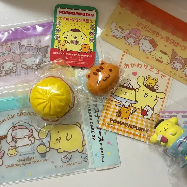 [BUNJANG] Pompompurin and Sanrio Lucky Draw Bundle Set / (일괄) 폼폼푸린 가챠, 굿즈모음 (와앙만두 산리오 흔들흔들 유원지 커피컵 피규어 가챠)