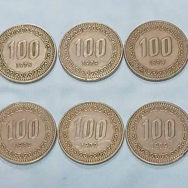 [BUNJANG] 1979 South Korean 100 Won Coins (Bundle Set) / 1979년 100원 10개 일괄