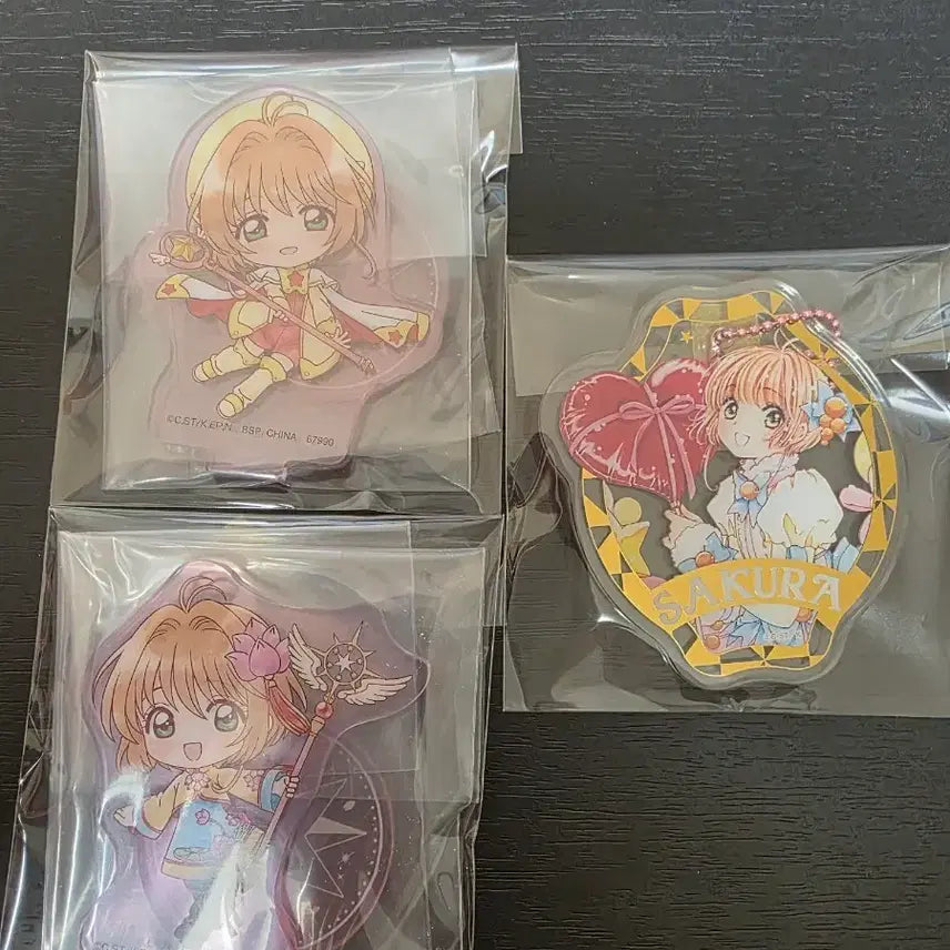[BUNJANG] Cardcaptor Sakura Lottery Acrylic Stand &amp; Magazine Appendix Keychain Bundle Set / 일괄)카드캡터 사쿠라 쿠지 아크릴/잡지 부록 키링