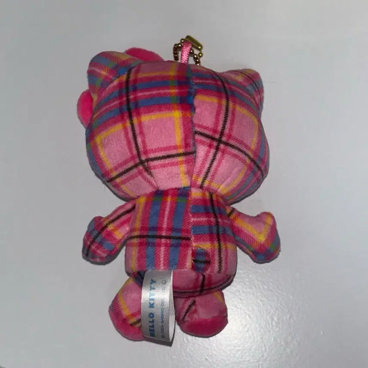 [BUNJANG] Sanrio Classic Tartan Check Kitty Keychain Doll / (정품)고전 타탄체크 키티 인형 키링
