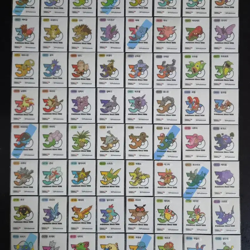 [BUNJANG] Pokemon 30th Anniversary Logo Seal - Mewtwo / 포켓몬 띠부씰 신규 30주년 로고씰 띠부실 뮤
