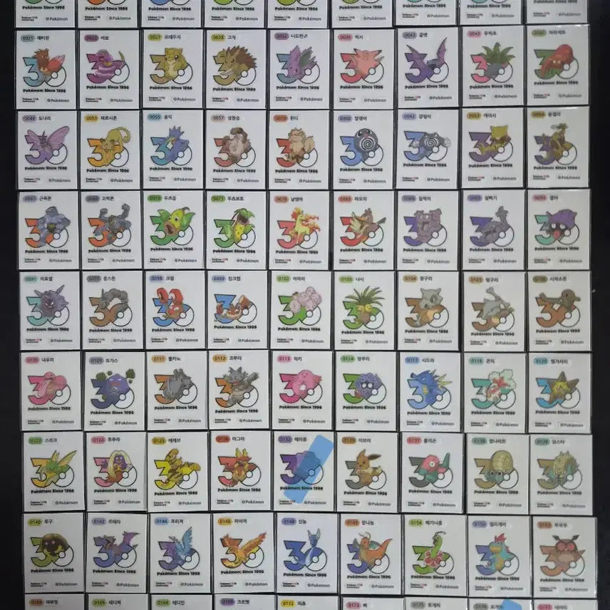 [BUNJANG] Pokemon 30th Anniversary Logo Seal - Mewtwo / 포켓몬 띠부씰 신규 30주년 로고씰 띠부실 뮤