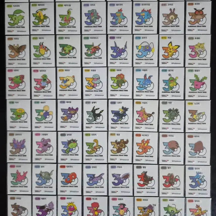 [BUNJANG] Pokemon 30th Anniversary Logo Seal - Mewtwo / 포켓몬 띠부씰 신규 30주년 로고씰 띠부실 뮤