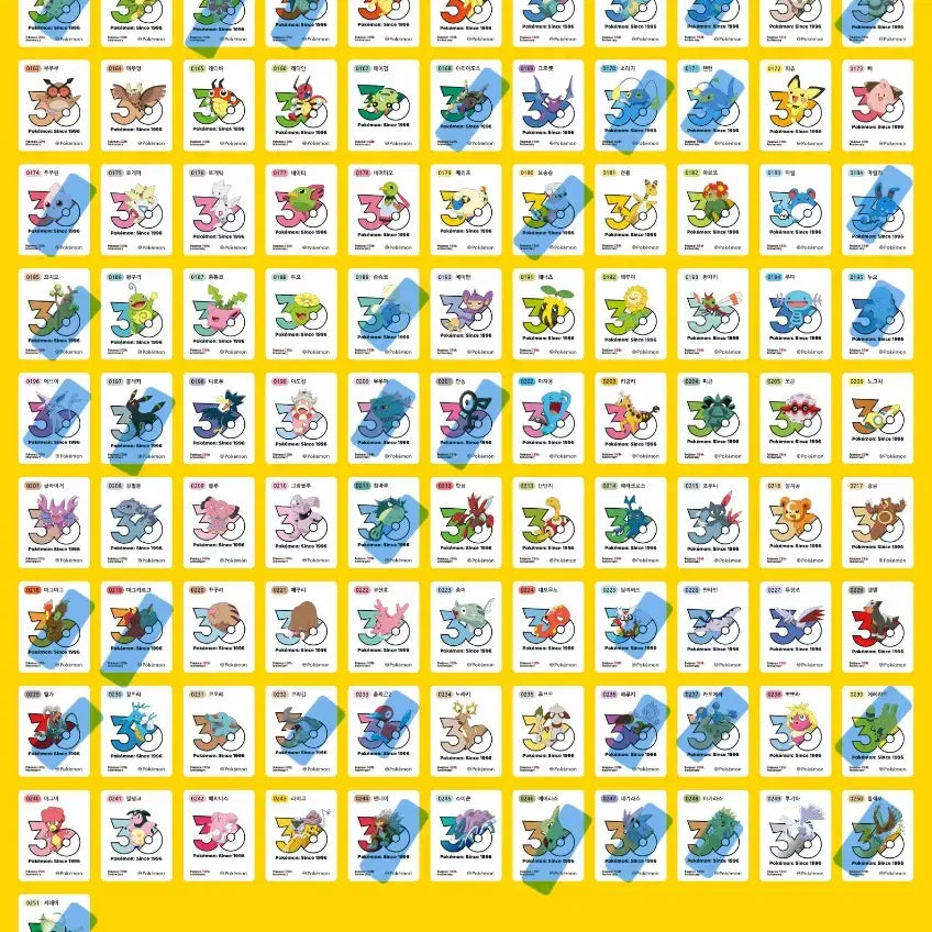 [BUNJANG] Pokemon 30th Anniversary Logo Seal - Mewtwo / 포켓몬 띠부씰 신규 30주년 로고씰 띠부실 뮤츠