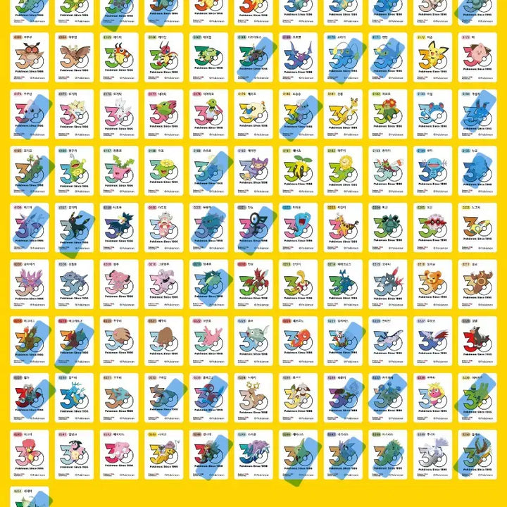 [BUNJANG] Pokemon 30th Anniversary Logo Seal - Mewtwo / 포켓몬 띠부씰 신규 30주년 로고씰 띠부실 뮤츠
