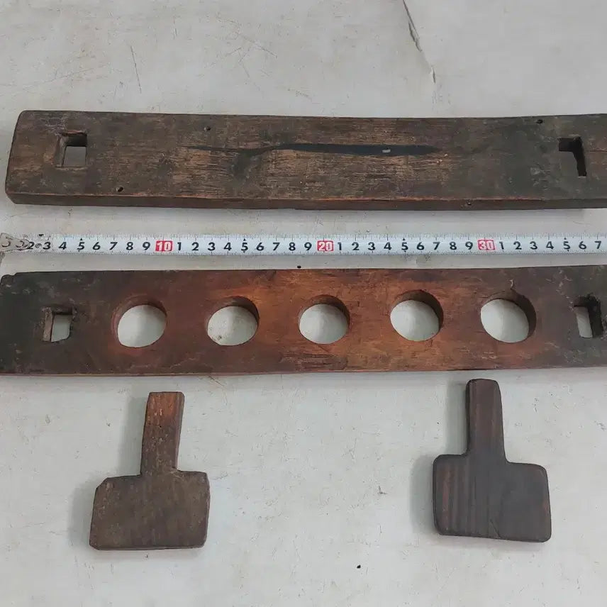[BUNJANG] Vintage Korean Rice Cake Mold Set (5 pcs) / 옛날 떡살. 다식판. 떡도장 -  민속품. 소품용