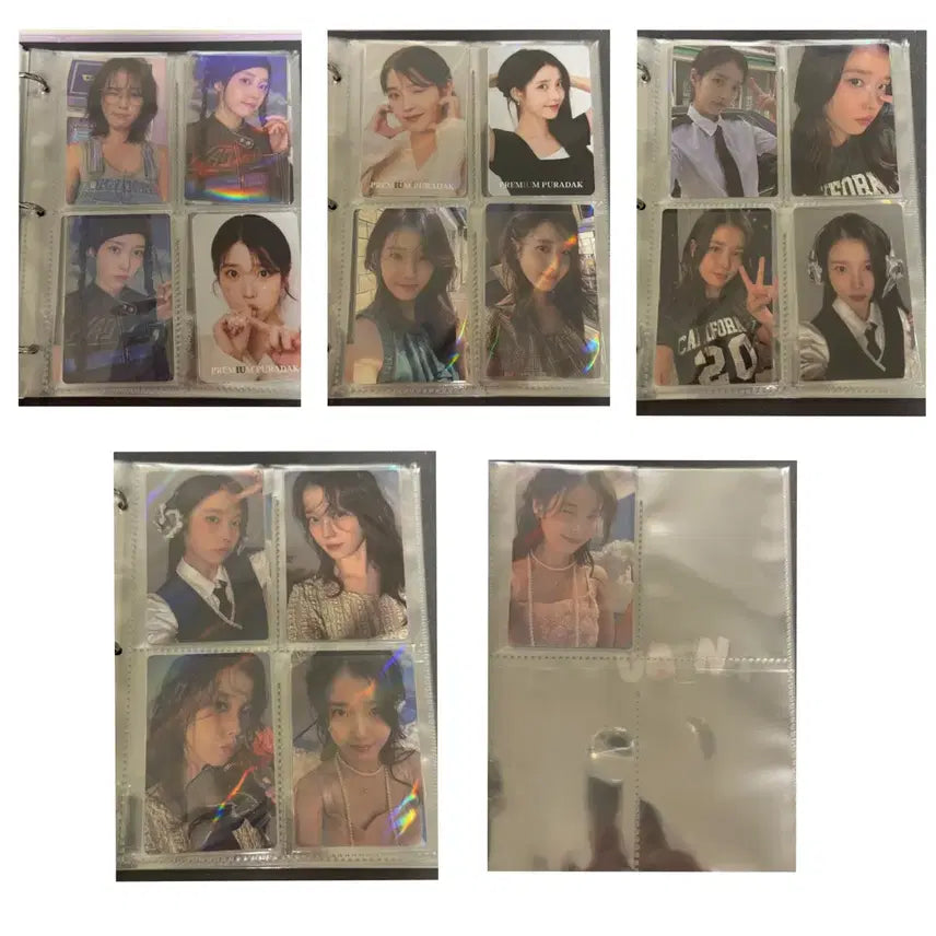 [BUNJANG] IU 93 Photocards &amp; Holcon Binder Bundle Set / 아이유 포카 93장 및 바인더 일괄