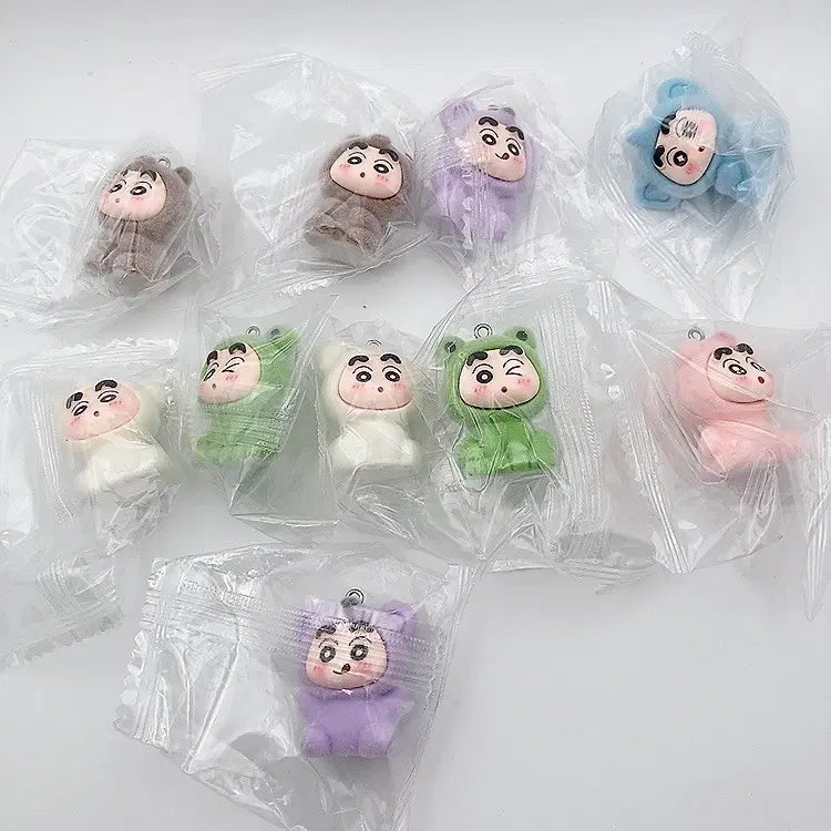 [BUNJANG] Crayon Shin-chan Figure Pendant Bundle Set / (일괄) 짱구 피규어 펜던트