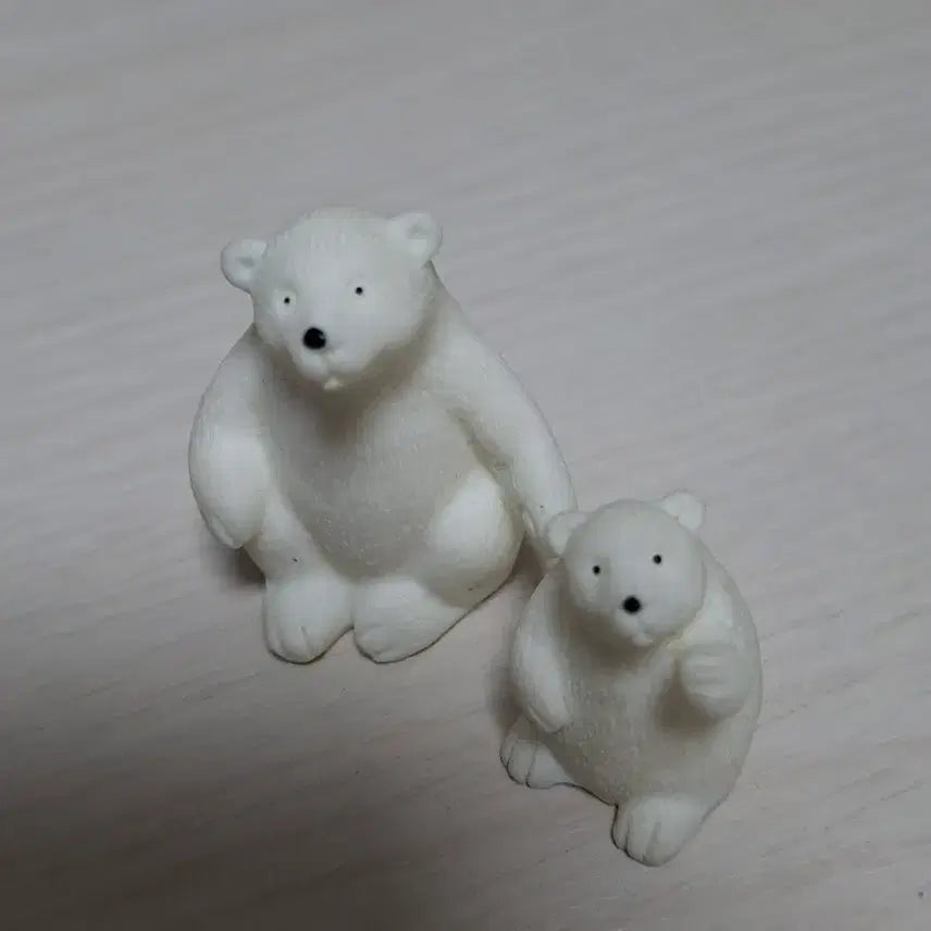 [BUNJANG] Polar Bear Mini Figurines Set / 북극곰 미니 피규어