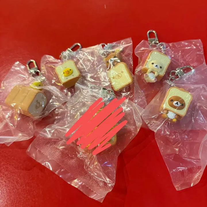 [BUNJANG] Rilakkuma CGV Keychain Set (5 Types) / 리락쿠마 CGV 키링 5종