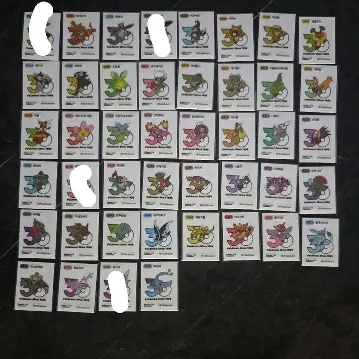 [BUNJANG] Pokemon 30th Anniversary Logo Sticker (Tiboo Seal) / 포켓몬 30주년 로고 띠부씰 신상
