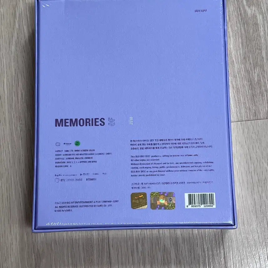 [BUNJANG] BTS 2018 Memories Blu-ray (Sealed) / (BTS) 2018 메모리즈 블루레이(Memories of 2018 Blu-ray) 미개봉