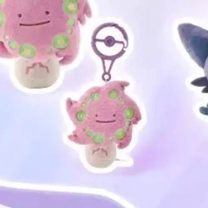 [BUNJANG] Pokemon Rockruff Metang Transform Ditto Plush Keychain / 포켓몬 화강돌 변신 메타몽 인형 키링 (택 0)