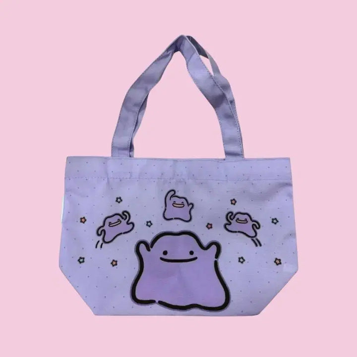 [BUNJANG] Colorgram Pokemon Collaboration Ditto Mini Eco Bag / 컬러그램 포켓몬 콜라보 메타몽 미니 에코백 미개봉 새상품