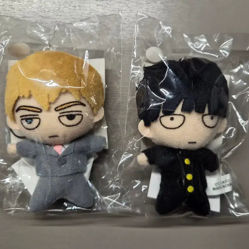[BUNJANG] Mob Psycho 100 Reigen &amp; Mob Plush Doll (Nuiigurumi) - Sealed / 모브사이코100 레이겐 모브 누이구루미 미개봉 콩누이 판매