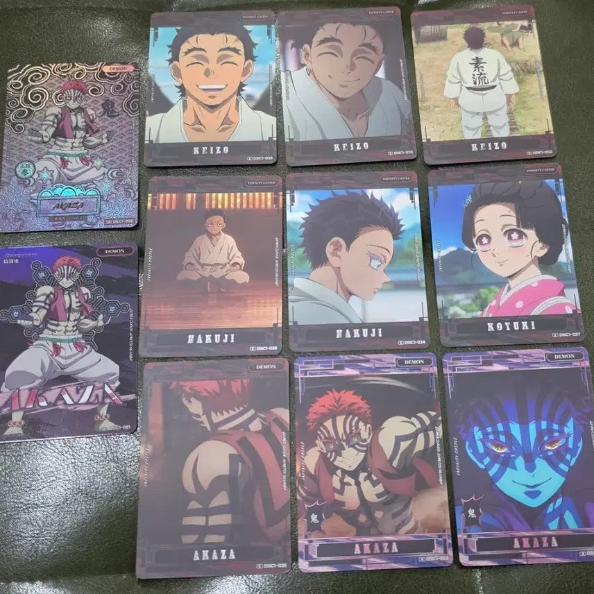 [BUNJANG] Demon Slayer Akaza Card Set / 귀멸의칼날 무한성 아카자 세트 팝니다