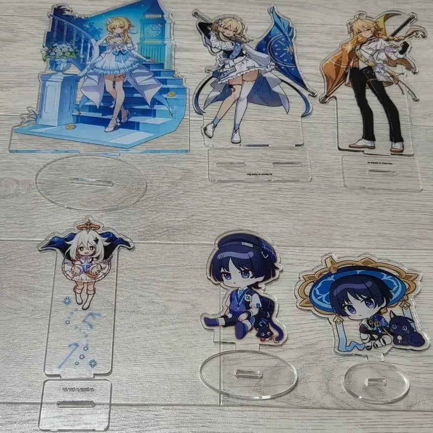 [BUNJANG] Genshin Impact Wanderer Lumine Paimon Aether Acrylic Stand / 원신 비공식 방랑자 루미네 페이몬 아이테르 아크릴 스탠드