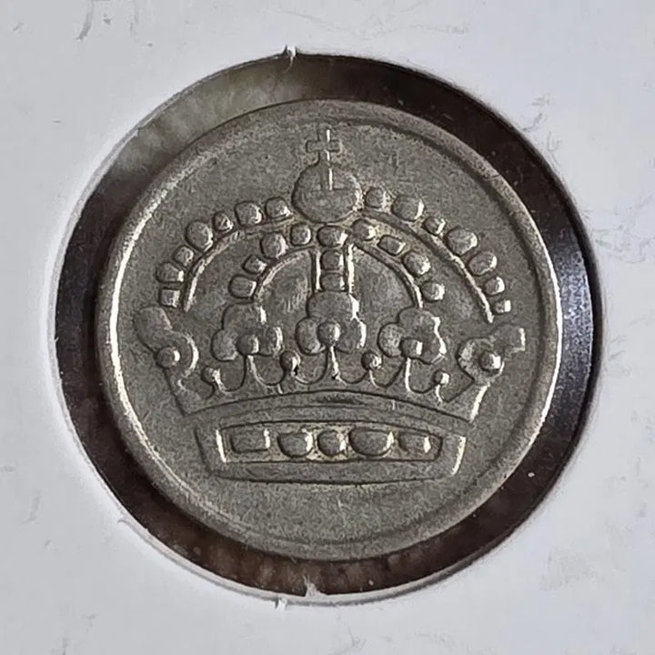 [BUNJANG] Sweden 1958 10 Ore Coin (40% Silver) / 스웨덴 1958년 10외레 통용 은화 왕관