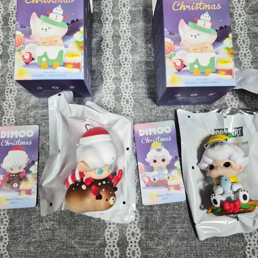 [BUNJANG] Pop Mart Dimoo Christmas Edition Figure Set (2 Types) / 팝마트 디무 크리스마스 피규어 2종 세트