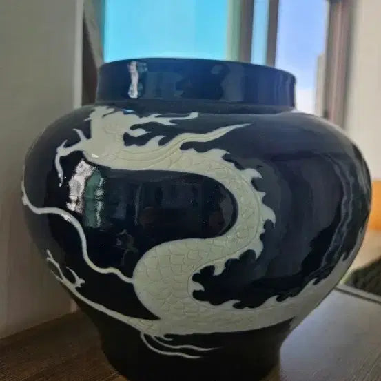 [BUNJANG] Dragon Motif Ceramic Vase / 21   24 센치 용 도자기 가격수정가능