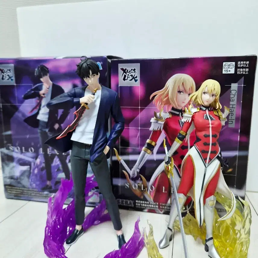 [BUNJANG] Solo Leveling Sung Jinwoo &amp; Cha Haein Figure Set / 나혼자만 레벨업 성진우 차해인 피규어 세트