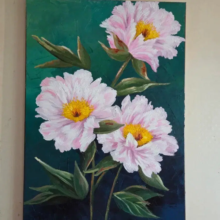 [BUNJANG] Peony Oil Painting / 작약꽃 유화그림