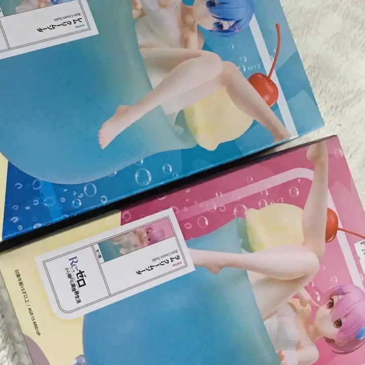 [BUNJANG] Re:Zero Rem Ram Cream Soda Figure / 리제로 렘 람 크림소다 피규어
