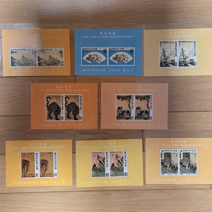 [BUNJANG] Masterpiece Stamp Sheet (8 Types) / 명화 우표 시트 8종