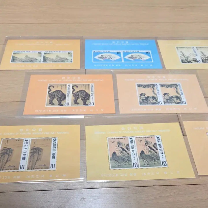 [BUNJANG] Masterpiece Stamp Sheet (8 Types) / 명화 우표 시트 8종