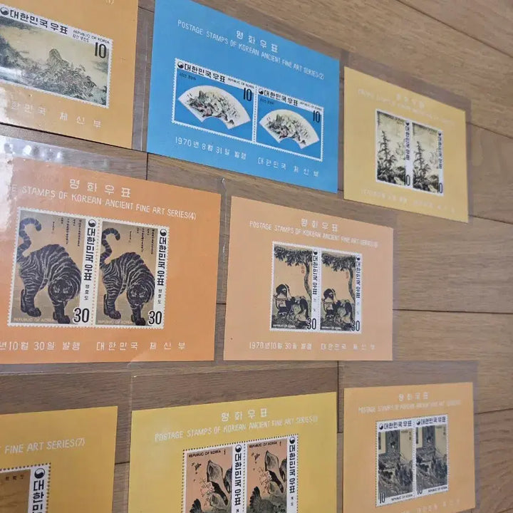 [BUNJANG] Masterpiece Stamp Sheet (8 Types) / 명화 우표 시트 8종
