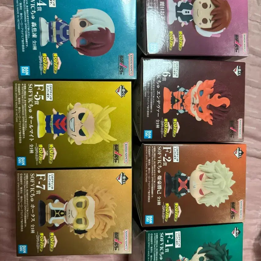 [BUNJANG] My Hero Academia Sofubi Figure 7-Piece Set / 나히아 소프비 피규어 7종세트