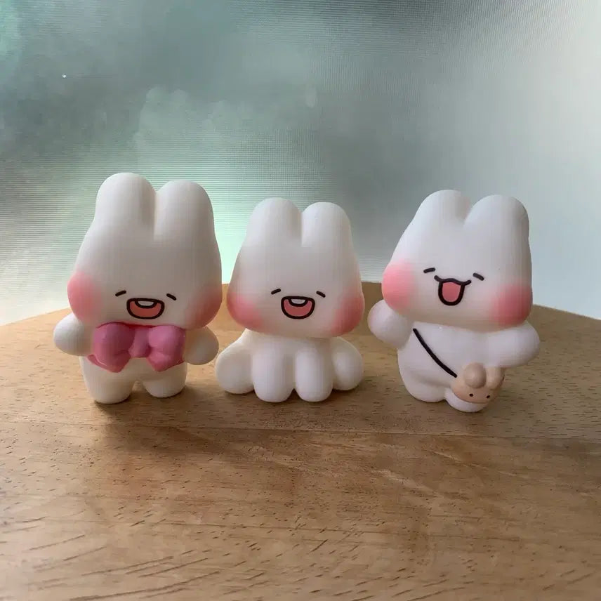 [BUNJANG] Shuya Cream Bunny Figure Bundle Set / 러블리 슈크림 토끼 슈야 피규어(일괄)