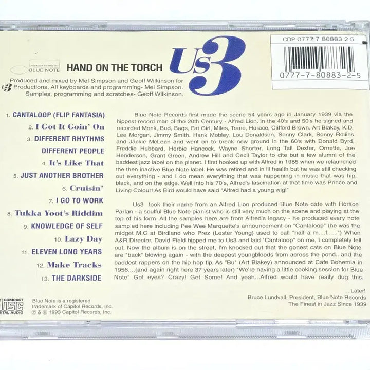 [BUNJANG] Us3 Hand On The Torch CD / Us3 - Hand On The Torch (Blue Note 정품 CD)
