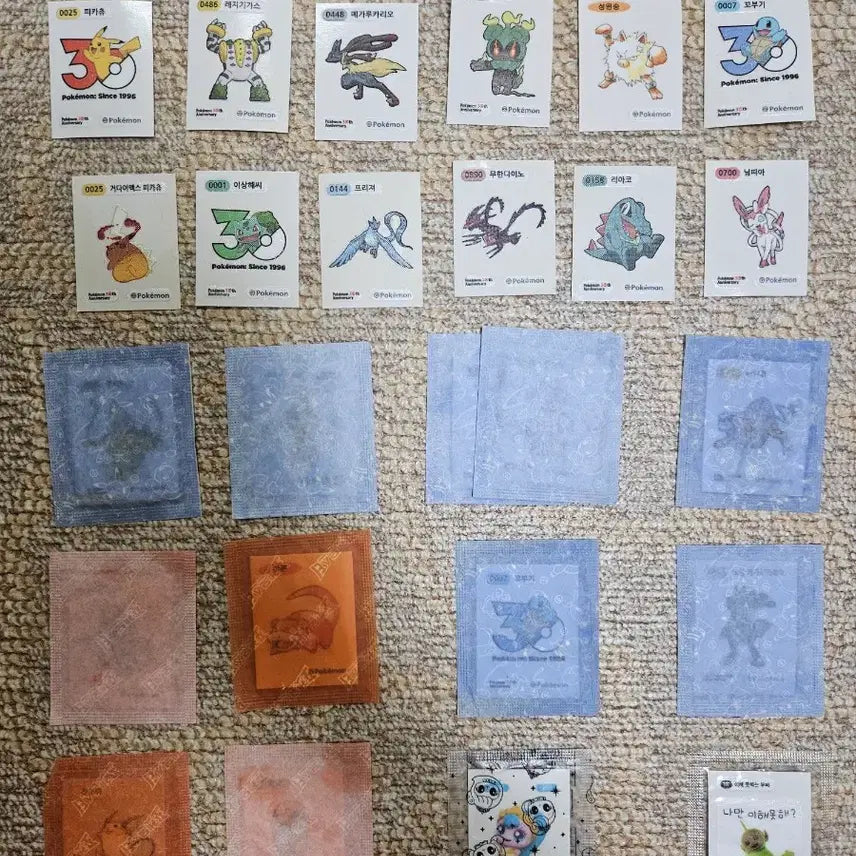 [BUNJANG] Pokemon Stickers / 띠부씰