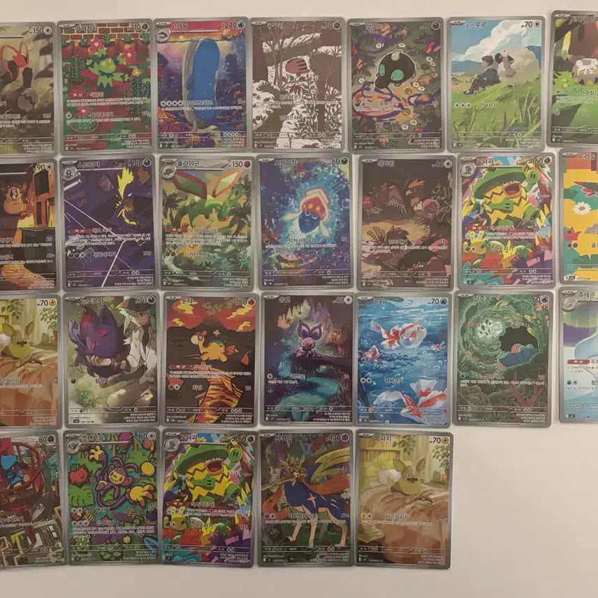 [BUNJANG] Pokemon AR Cards - 26 Card Set (No Duplicates) / 포켓몬 AR 노중복 26장 판매