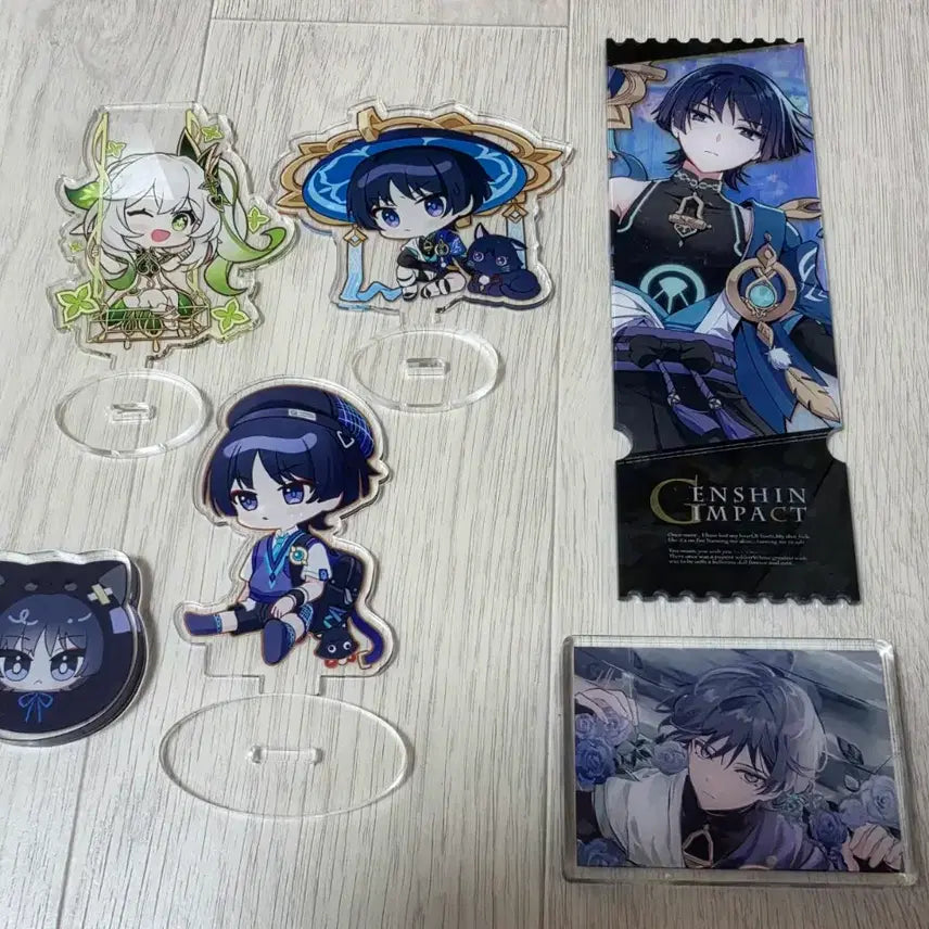 [BUNJANG] Genshin Impact Wanderer &amp; Nahida Acrylic Standee Set / 원신 비공식 방랑자 나히다 아크릴 스탠드 아크릴 블록 코롯토 홀로그램 티켓