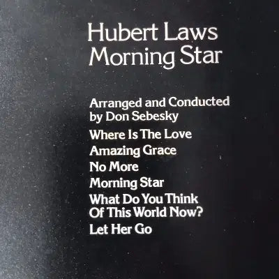 [BUNJANG] Hubert Laws Morning Star CTI Original LP (Import Used) / [수입 중고 LP] Hubert Laws  Morning Star