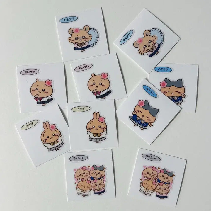 [BUNJANG] Chiikawa 9090 Gal Sticker Set (5 Types) / 치이카와 9090 갸루 스티커 5종