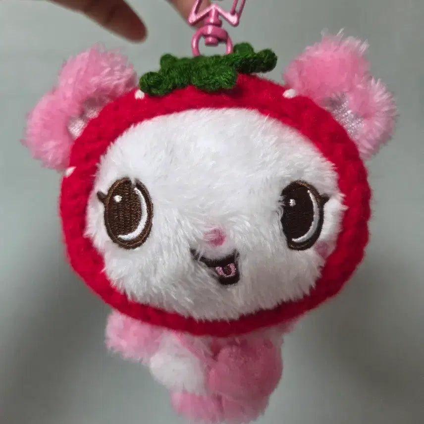 [BUNJANG] Original Wish Doll Strawberry Hat (Pang) / 오리지널 위시돌 딸기모자(팡이)
