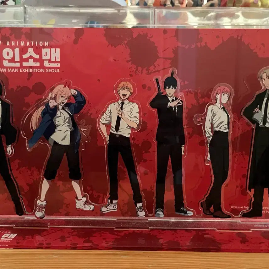 [BUNJANG] Chainsaw Man Exhibition Group Acrylic Stand (Unsealed) / 개봉품 체인소맨 전시회 단체 아크릴 스탠드