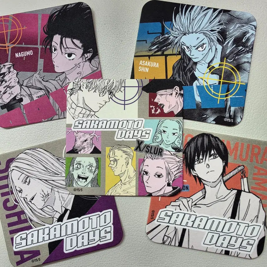 [BUNJANG] Sakamoto Days Original Art Coaster Set / 사카모토 데이즈 코스터 점프샵 원화