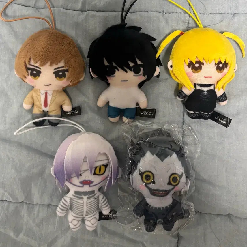 [BUNJANG] Death Note Kapuko Friends Plush Set (5 Types) / 데스노트 카푸코프렌즈 누이 5종 일괄 판매