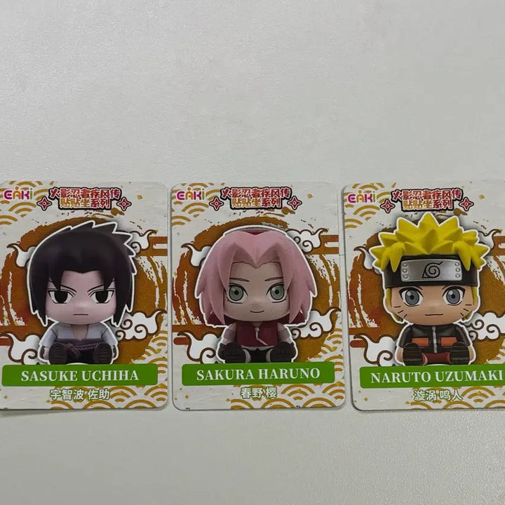 [BUNJANG] Naruto EAKI Seated Figure Bundle Set (Naruto, Sakura, Sasuke) / 나루토 EAKI 앉은 피규어 사쿠라 사스케 나루토 일괄